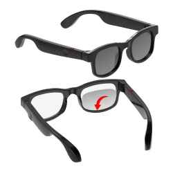 Lunettes Connectées Bluetooth Avec Verres Solaires Et Filtrants De Lumière Bleue Appels Vocaux Et Filtre UV CAT3