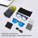 Lunettes Intelligentes Bluetooth Avec Audio Ouvert Pour Appels Et Musique Verres Polarisés UV400 IPX5 - www.yonis-shop.com