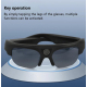 Lunettes De Sport Connectées Bluetooth Avec Caméra 8 MP Pour Enregistrement Vidéo Audio Et Diffusion En Direct - www.yonis-sh...