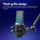 Microphone USB À Condensateur Pour Streaming Et Enregistrement RGB Cardioïde Avec Bras Articulé - www.yonis-shop.com
