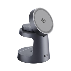 Chargeur Sans Fil Magnétique 3 En 1 Certifié Qi2.2 25 W Pour Téléphone Écouteurs Et Montre Avec Support Réglable