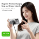 Enceinte Bluetooth Portable Avec Chargeur Sans Fil Magnétique Son Stéréo HD Bluetooth 5.4 15 W Gris - www.yonis-shop.com
