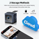 Mini Caméra De Surveillance Sans Fil Sur Batterie Détection De Mouvement Vidéo 1080p Vision Nocturne Carte TF 128 Go Et Cloud...