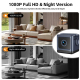 Mini Caméra De Surveillance Sans Fil Sur Batterie Détection De Mouvement Vidéo 1080p Vision Nocturne Carte TF 128 Go Et Cloud...