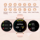 Montre Connectée Femme Avec Suivi Cardiaque Et Oxygène Sanguin Écran AMOLED 1,32 Pouce IP68 Bluetooth 5.3 - www.yonis-shop.com