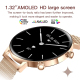 Montre Connectée Femme Avec Suivi Cardiaque Et Oxygène Sanguin Écran AMOLED 1,32 Pouce IP68 Bluetooth 5.3 - www.yonis-shop.com