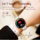 Montre Connectée Femme Avec Suivi Cardiaque Et Oxygène Sanguin Écran AMOLED 1,32 Pouce IP68 Bluetooth 5.3 - www.yonis-shop.com