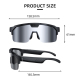# Lunettes Connectées IA Pour Cyclisme Et Randonnée Avec Caméra HD Verres Polarisés UV 99% Et Commande Vocale - www.yonis-sho...