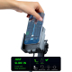 Support Téléphone Voiture Avec Chargeur Sans Fil Qi Type C Pour Grille D’Aération Jusqu’à 15 W Manipulation À Une Main - www....
