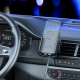 Support Téléphone Voiture Avec Chargeur Sans Fil Qi Type C Pour Grille D’Aération Jusqu’à 15 W Manipulation À Une Main - www....