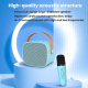 Enceinte Bluetooth Portable Avec Microphone Détachable Pour Karaoké Enfants Et Famille 6 W Effet Écho Bluetooth 5.0 - www.yon...
