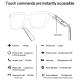 Lunettes Connectées Bluetooth Pour Appels Mains Libres Audio Ouvert IP54 36 G Autonomie De 6 À 7 Heures - www.yonis-shop.com