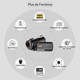 Caméscope Numérique 4K Avec Vision Nocturne Zoom Optique 12X WiFi Écran Tactile 3,1 Pouces Microphone Et Trépied - www.yonis-...