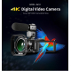 Caméscope Numérique 4K 13 MP Avec Vision Nocturne WiFi Écran Tactile IPS 3.1 Pouces Zoom 30x Et Microphone - www.yonis-shop.com
