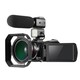 Caméscope Vidéo 4K Avec Vision Nocturne WiFi Zoom Optique 12X Écran Tactile Et Microphone Noir - www.yonis-shop.com