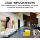 Mini Vidéoprojecteur LED Portable Home Cinéma Compatible Full HD 1080p Avec HDMI USB Et Carte TF Projection 20 À 60 Pouces - ...