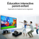 Mini Vidéoprojecteur LED Portable Home Cinéma Compatible Full HD 1080p Avec HDMI USB Et Carte TF Projection 20 À 60 Pouces - ...