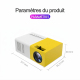 Mini Vidéoprojecteur LED Portable Home Cinéma Compatible Full HD 1080p Avec HDMI USB Et Carte TF Projection 20 À 60 Pouces - ...