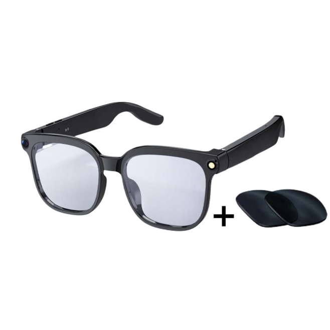 Lunettes Connectées Avec Caméra 8 MP Vidéo 1080p Assistant Vocal ChatGPT Et Traduction En Temps Réel - www.yonis-shop.com