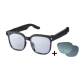 Lunettes Connectées Avec Caméra 8 MP Vidéo 1080p Assistant Vocal IA Chat GPT Et Traduction En Temps Réel