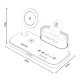 Station De Charge Sans Fil Magnétique 6 En 1 25 W Pour Téléphone Montre Connectée Et Écouteurs Avec Horloge Réveil Et Veilleu...