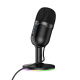 Microphone De Bureau USB A RGB Omnidirectionnel Pour Ordinateur Avec Monitoring 3,5 Mm Et Bouton Muet - www.yonis-shop.com