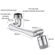 Bras Aérateur Pour Robinet À 1080 Degrés Double Sortie Filtre Et Filetage M22 M24 - www.yonis-shop.com