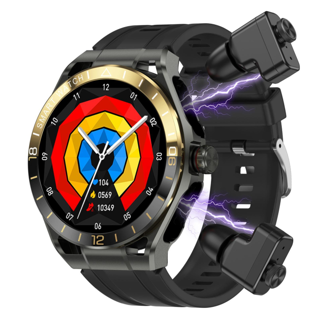 Montre De Sport Connectée 2 En 1 Avec Écouteurs TWS Bluetooth Et Écran 1 52 Pouces - www.yonis-shop.com