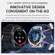 Montre De Sport Connectée 2 En 1 Avec Écouteurs TWS Bluetooth Et Écran 1 52 Pouces - www.yonis-shop.com
