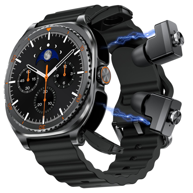 Montre Connectée De Sport 2 En 1 Avec Écran 1 53 Pouce Et Écouteurs Bluetooth TWS Intégrés - www.yonis-shop.com