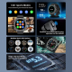 Montre Connectée De Sport 2 En 1 Avec Écran 1 53 Pouce Et Écouteurs Bluetooth TWS Intégrés - www.yonis-shop.com