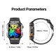 Montre Connectée Outdoor Pour Aventures Écran IPS 2 Pouces Batterie 1000 mAh Lampe Torche Appels Bluetooth 3ATM - www.yonis-s...