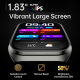 Montre Connectée Sportive Écran IPS Incurvé 1,83 Pouce Appels Bluetooth Batterie 1000 mAh Étanchéité IP68 - www.yonis-shop.com