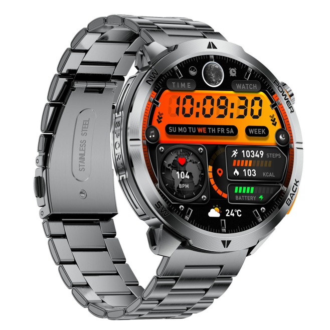 Montre Connectée Outdoor Avec Écran IPS 1.7 Pouce Batterie 1000 mAh Étanchéité IP68 Et Lampe Torche - www.yonis-shop.com