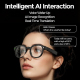 Lunettes Connectées Avec Caméra 2 MP Vidéo 1080p Traduction IA Et Enregistrement Audio - www.yonis-shop.com