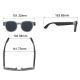 Lunettes Connectées Avec Caméra 2 MP Vidéo 1080p Traduction IA Et Enregistrement Audio - www.yonis-shop.com