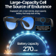 Lunettes Connectées Avec Caméra 2 MP Vidéo 1080p Traduction IA Et Enregistrement Audio - www.yonis-shop.com