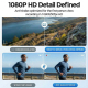 Lunettes Connectées Avec Caméra 2 MP Vidéo 1080p Traduction IA Et Enregistrement Audio - www.yonis-shop.com