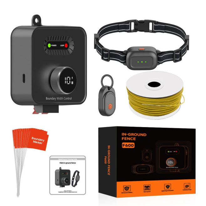 Clôture Électrique Pour Chien Extérieure Filaire 10 Niveaux 2 Colliers Étanches Gestion Multi-Chiens - www.yonis-shop.com
