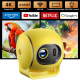 Vidéoprojecteur Connecté Android 14 720p 150 ANSI Autofocus Correction Trapézoïdale Automatique WiFi 6 - www.yonis-shop.com