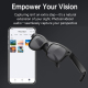 Lunettes Connectées Avec Caméra 8 MP Vidéo 1200p Traduction IA Reconnaissance Des Objets Et Enregistrement Audio - www.yonis-...