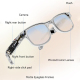 Lunettes Connectées Avec Caméra 8 MP Vidéo 1200p Traduction IA Reconnaissance Des Objets Et Enregistrement Audio - www.yonis-...