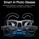 Lunettes Connectées Avec Caméra 8 MP Vidéo 1200p Traduction IA Reconnaissance Des Objets Et Enregistrement Audio - www.yonis-...