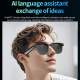 Lunettes Connectées Caméra 8 Mégapixels Traduction Multilingue Assistant Vocal Bluetooth 5.3 Autonomie Audio 9 Heures - www.y...