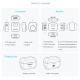 Microphone Cravate Sans Fil Pour Téléphone PC Et Caméra 2 Émetteurs 1 Récepteur Réduction De Bruit Avec Boîtier De Charge - w...