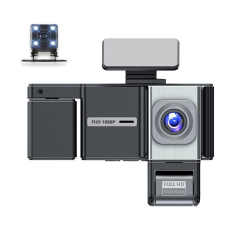 Caméra Embarquée Voiture 1080P Vision Nocturne Infrarouge Objectifs Avant Gauche Droite Et Arrière Connexion WiFi - www.yonis...