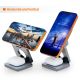 Station De Charge Sans Fil Magnétique 3 En 1 Pliable 25 W Pour Smartphone Montre Connectée Et Écouteurs - www.yonis-shop.com