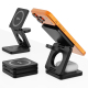 Station De Charge Sans Fil Magnétique 3 En 1 Pliable 25 W Pour Smartphone Montre Connectée Et Écouteurs - www.yonis-shop.com