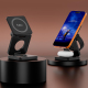 Station De Charge Sans Fil Magnétique 3 En 1 Pliable 25 W Pour Smartphone Montre Connectée Et Écouteurs - www.yonis-shop.com