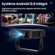 Vidéoprojecteur Portable HD 1080P Pour Home Cinéma Avec Auto Focus Android 12 Wi Fi Double Bande Et Bluetooth 5 2 - www.yonis...